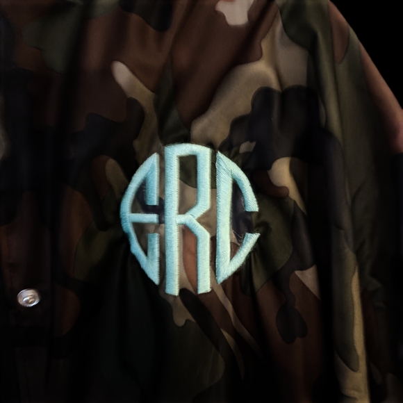 Camouflage Hooded Jacket Monogramed ERC For Example 'Emily Robinson Cathy' - Picture 7 of 9
